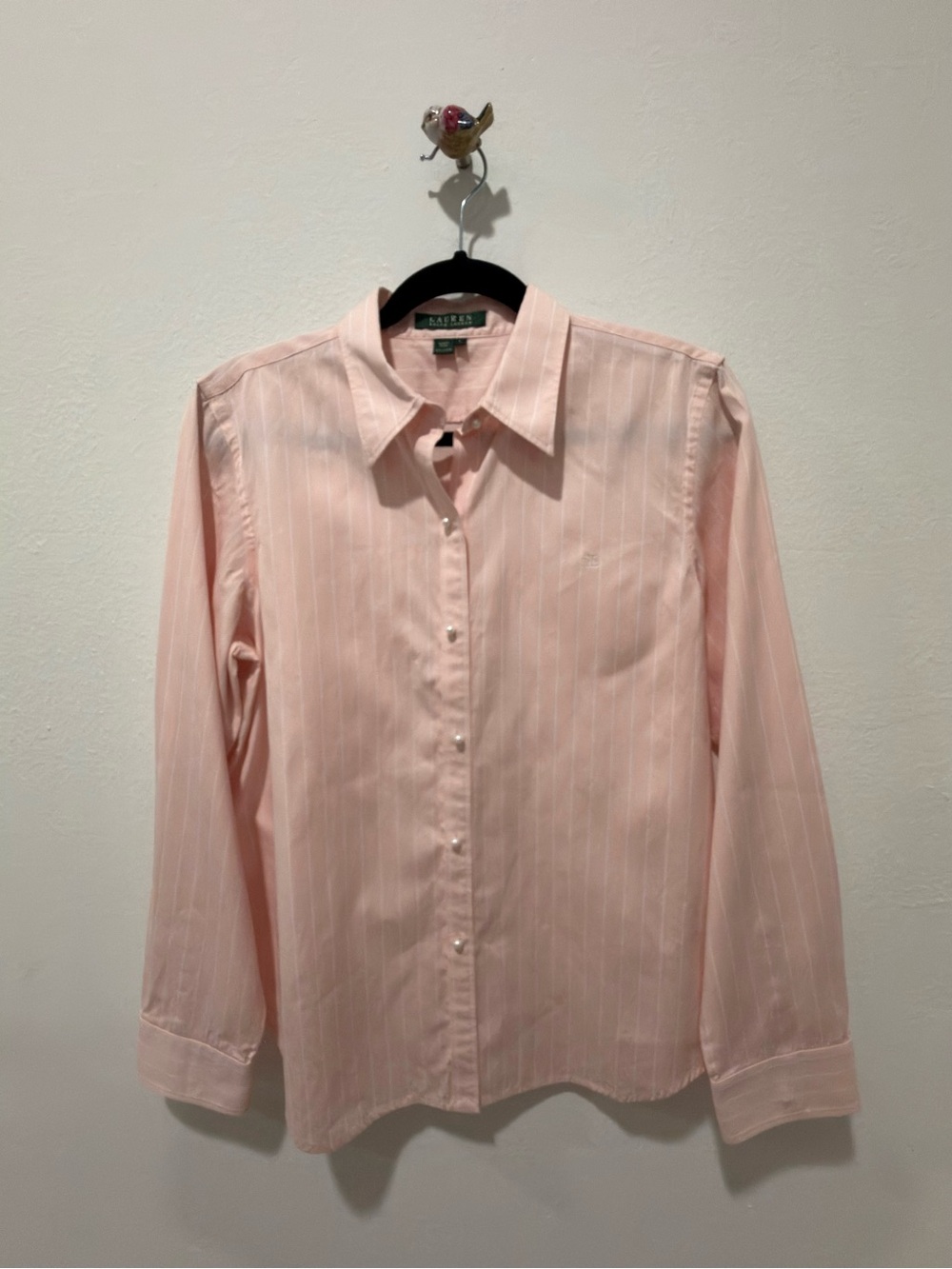 Ralph Lauren Pink Pinstripe Button-Down Shirt